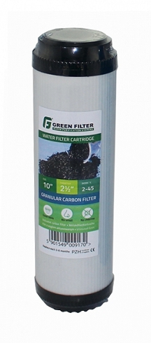 Wkład filtrujący Green Filter z etykietą i czarnymi zakończeniami
