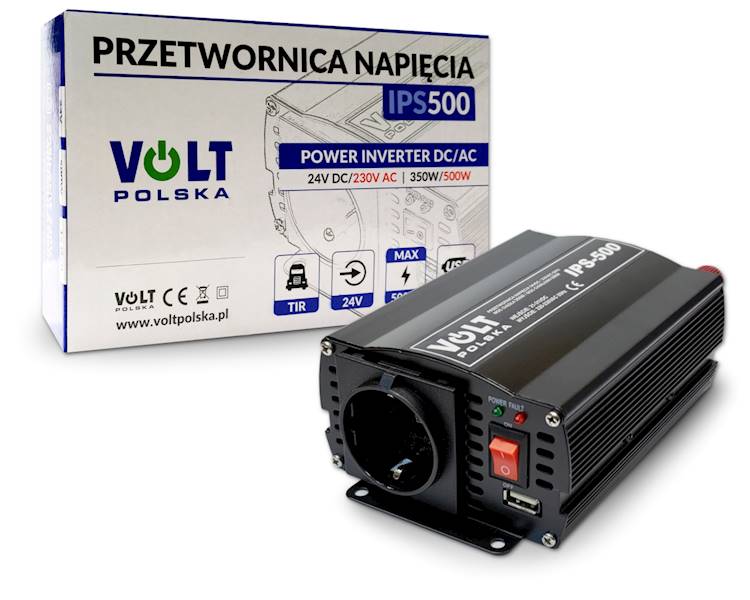 Przetwornica Volt IPS-500 z gniazdem i portem USB