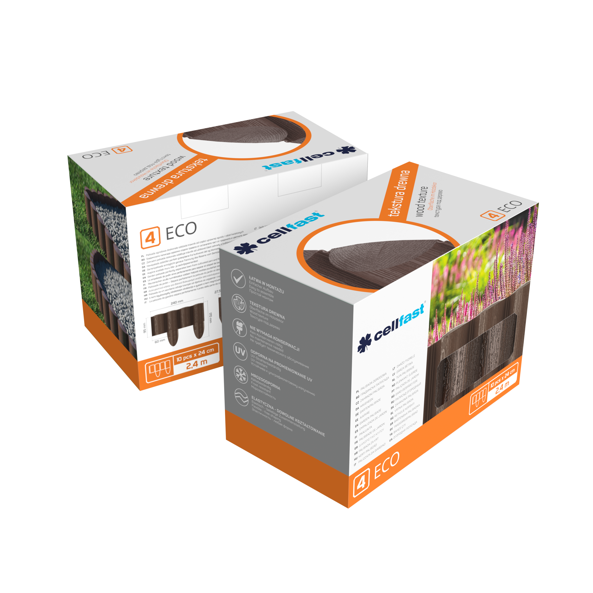 Opakowania palisady ogrodowej Cellfast ECO