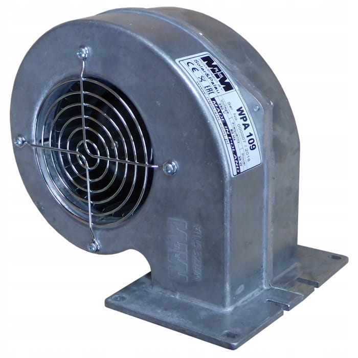 Wentylator dmuchawa WPA 109 z metalową obudową i osłoną