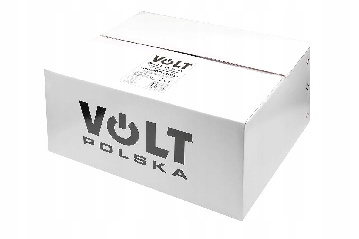 Białe pudełko Volt Polska z dużym logo