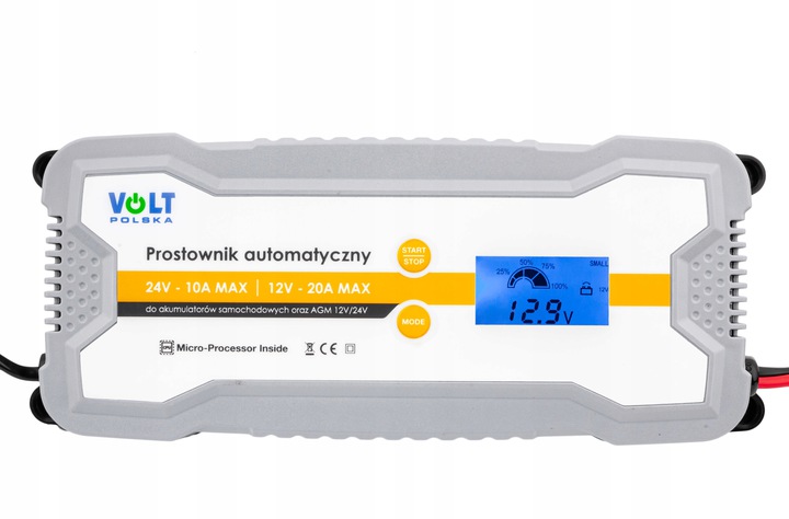 Prostownik VOLT z cyfrowym wyświetlaczem 12,9 V