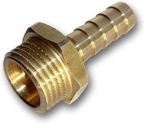 Mosiężna końcówka do węża z gwintem i złączką 10 mm