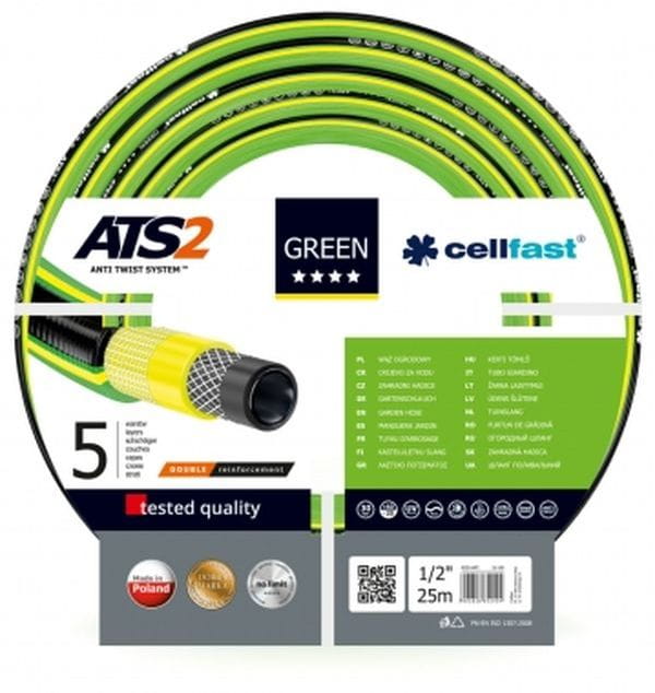 Wąż ogrodowy Cellfast Green na opakowaniu